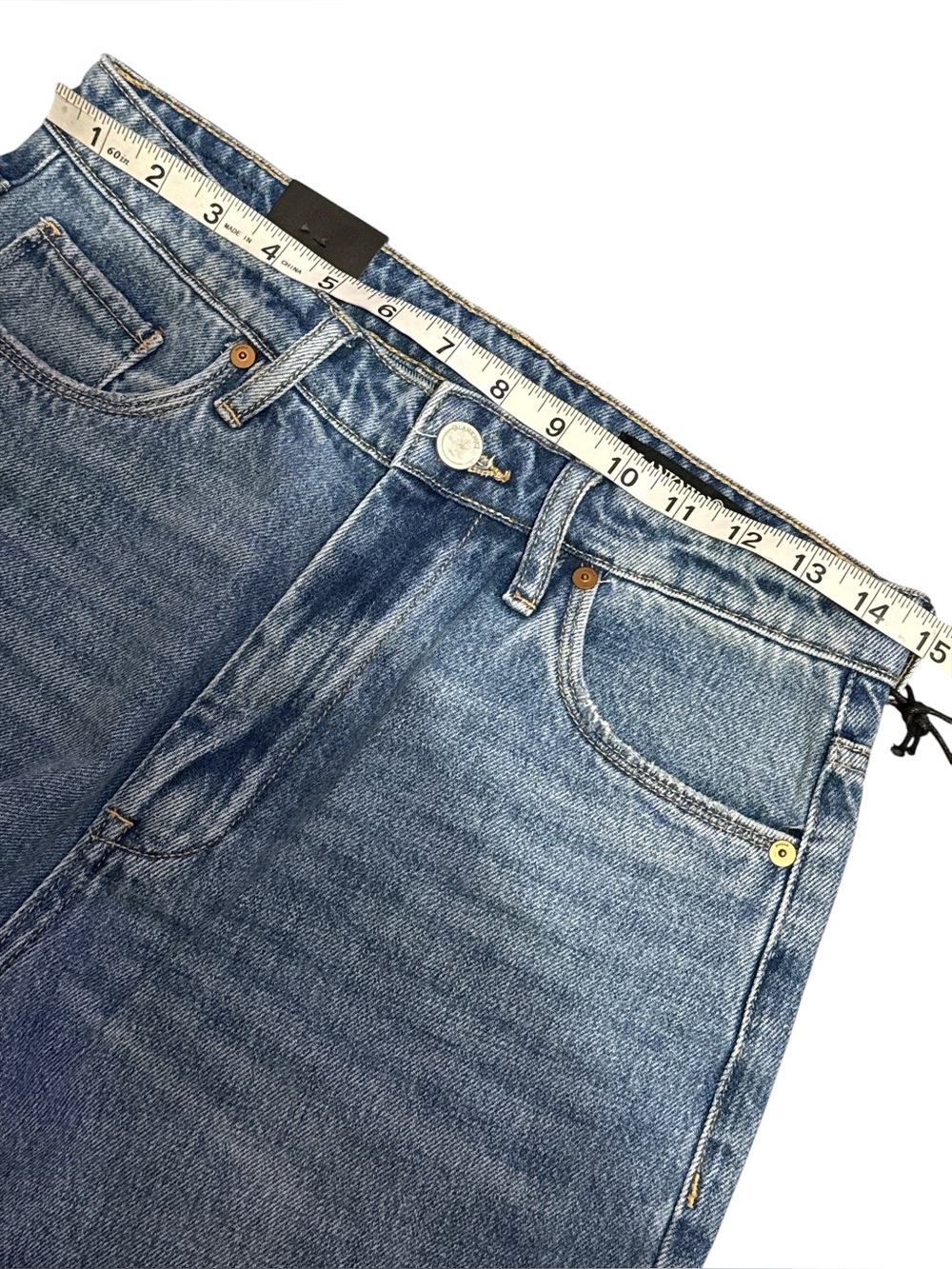 BLANK NYC The Baxter Ribcage Straight Leg Jean 26 Medium Wash $98 Retail NWT - Picture 8 of 11